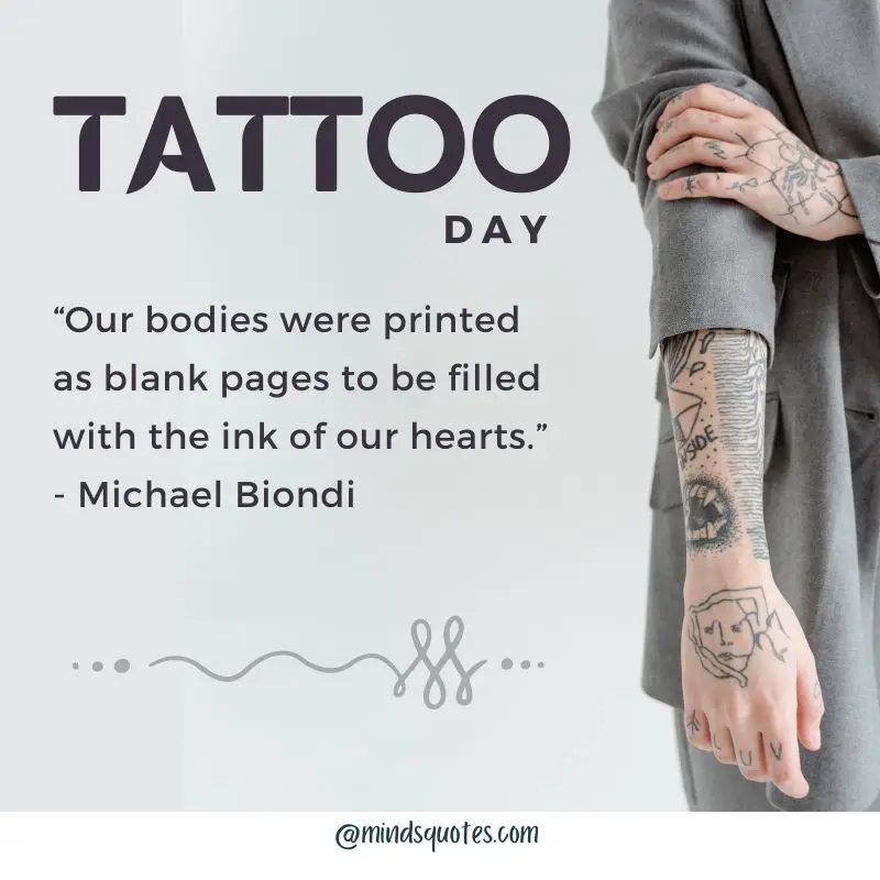 National Tattoo Day Quotes, Wishes & Messages (July 17th) 2 National Tattoo Day Quotes