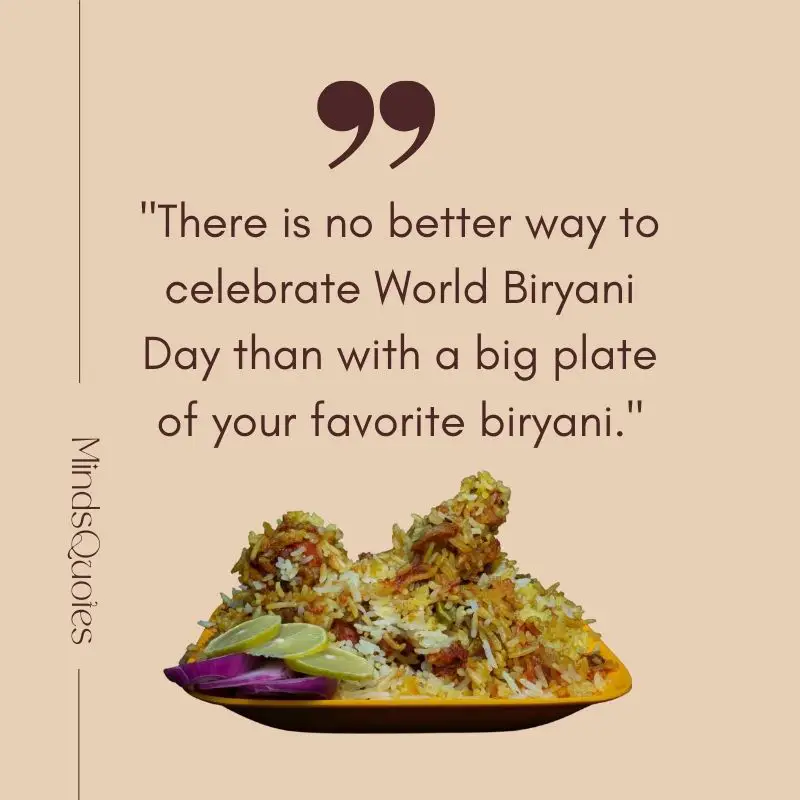 50 Best World Biryani Day Quotes, Wishes & Messages, Captions 3 World Biryani Day Wishes