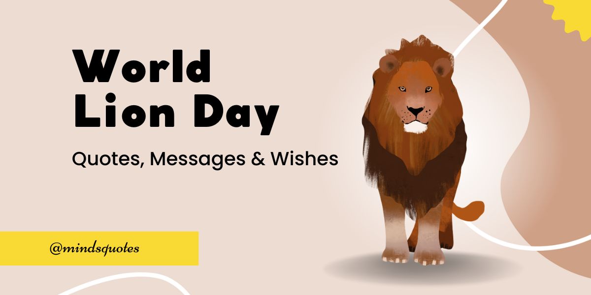 100 Best World Lion Day Quotes, Wishes & Messages, Slogans