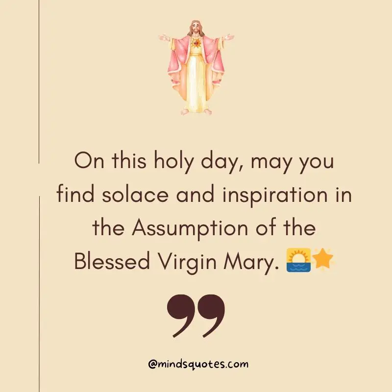 100 Best Feast of the Assumption Quotes, Wishes & Messages 4 Feast of the Assumption Messages
