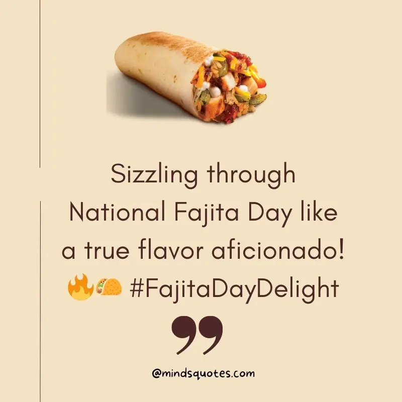 50 Best National Fajita Day Quotes, Captions, Wishes & Messages 3 National Fajita Day Captions