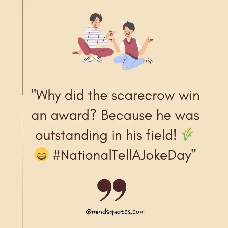 50 Best National Tell A Joke Day Quotes, Wishes & Messages 5 National Tell A Joke Day Captions