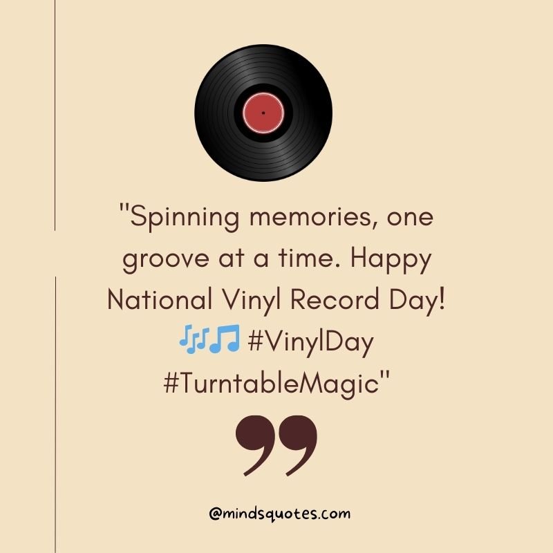 50 Best National Vinyl Record Day Quotes, Wishes & Messages, Captions 5 National Vinyl Record Day Captions