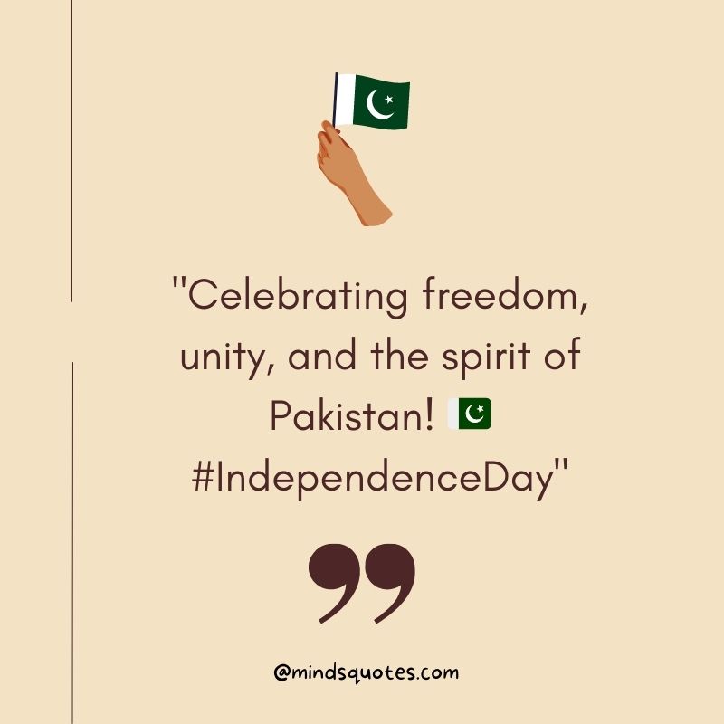 50 Best Pakistan Independence Day Quotes, Wishes & Messages 5 Pakistan Independence Day Captions
