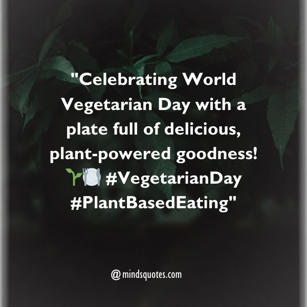 70 World Vegetarian Day Quotes, Wishes, Messages & Captions 5 World Vegetarian Day Captions