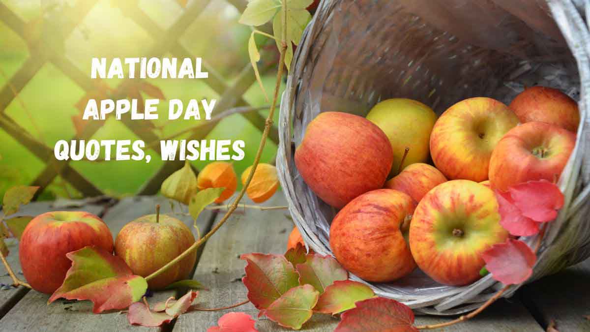 70 National Apple Day Quotes, Wishes, Messages & Captions