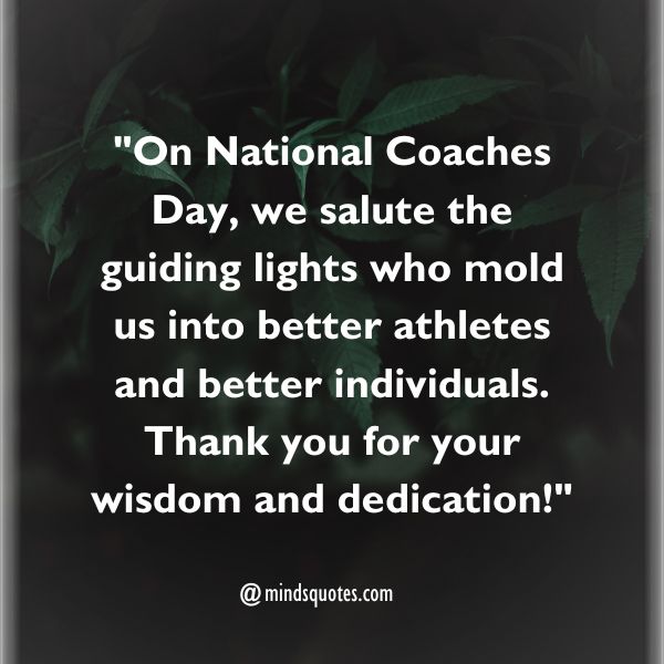 National Coaches Day Messages