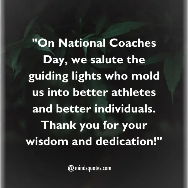 70 National Coaches Day Quotes, Wishes, Messages & Captions 4 National Coaches Day Messages