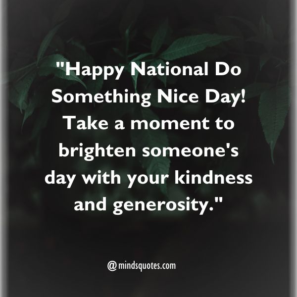 National Do Something Nice Day Messages