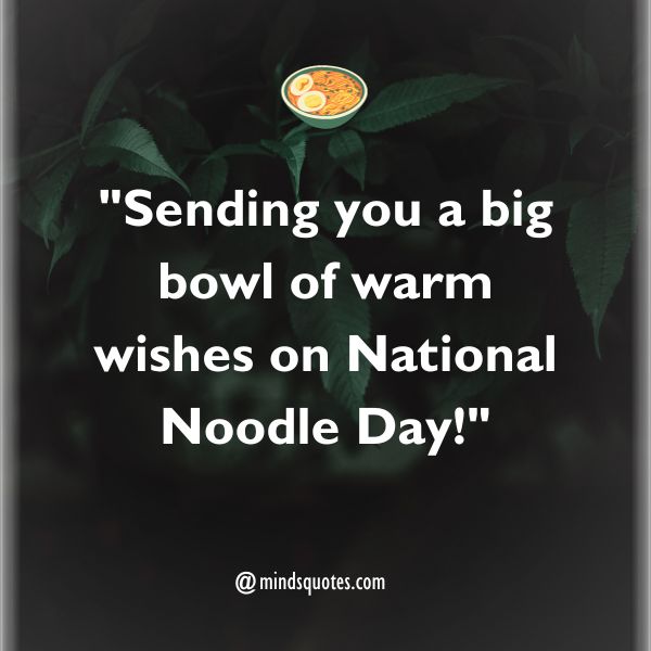 National Noodle Day Messages