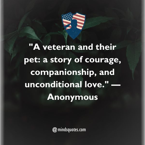 National Pets for Veterans Day Quotes