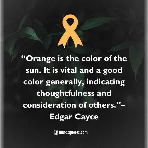 Color the World Orange Day Quotes