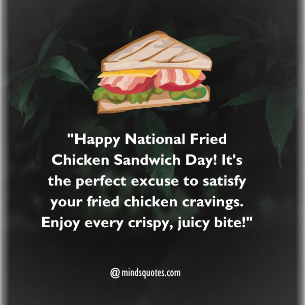National Fried Chicken Sandwich Day Messages
