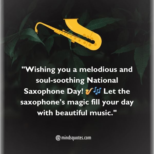 National Saxophone Day Messages