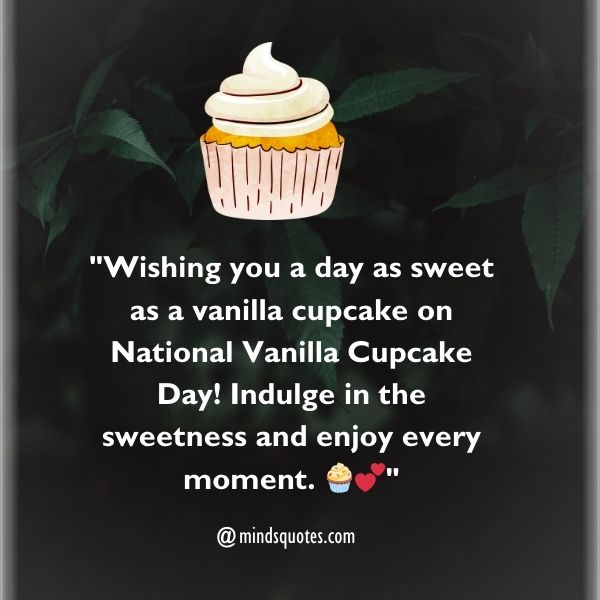 National Vanilla Cupcake Day Messages
