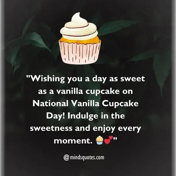50 National Vanilla Cupcake Day Quotes, Wishes, Messages & Captions 4 National Vanilla Cupcake Day Messages
