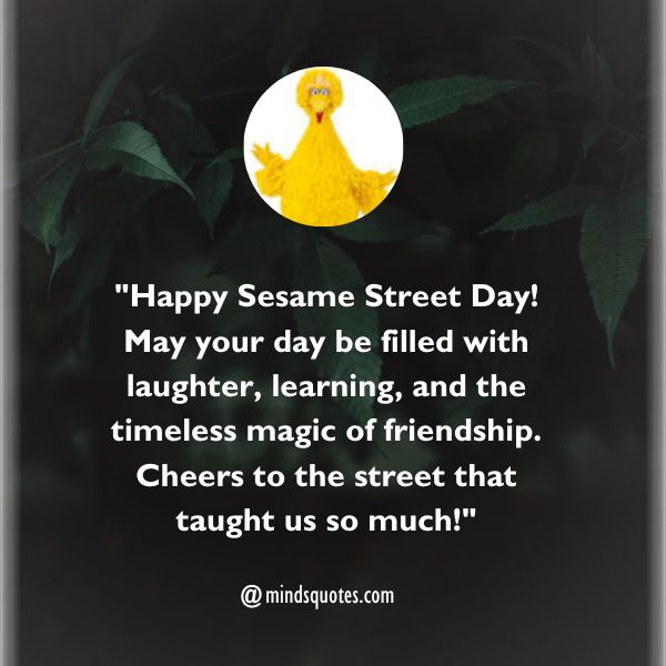 Sesame Street Day Messages